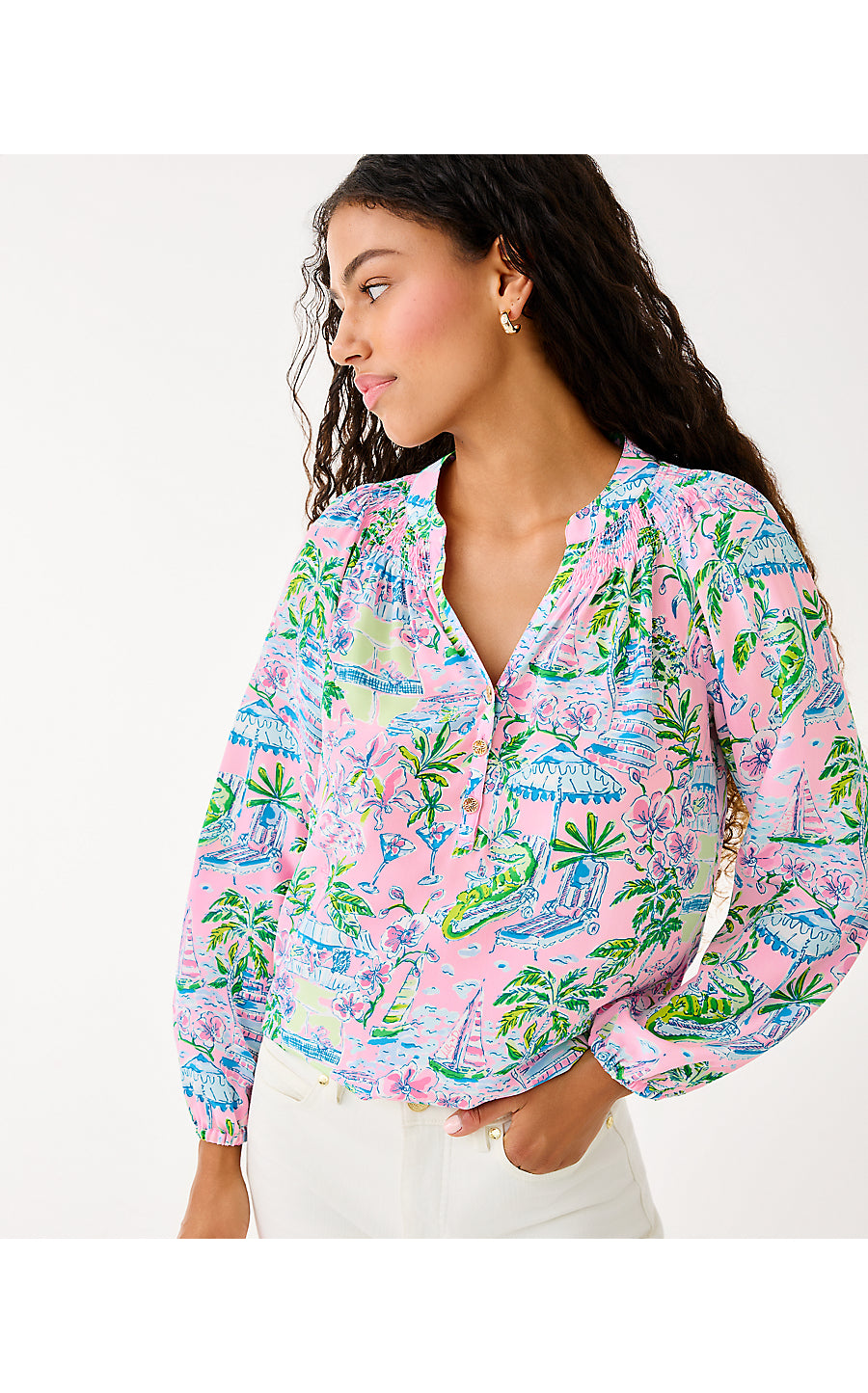 ELSA TOP - CONCH SHELL PINK - SUNNY DEE