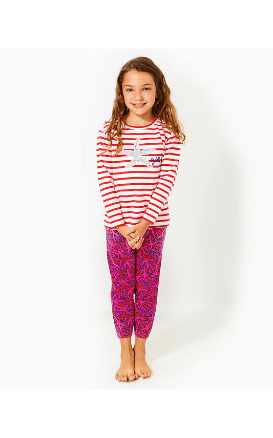 MINI MALLIE TERRY PANT - PASSION FRUIT PINK - STAR SEARCHING