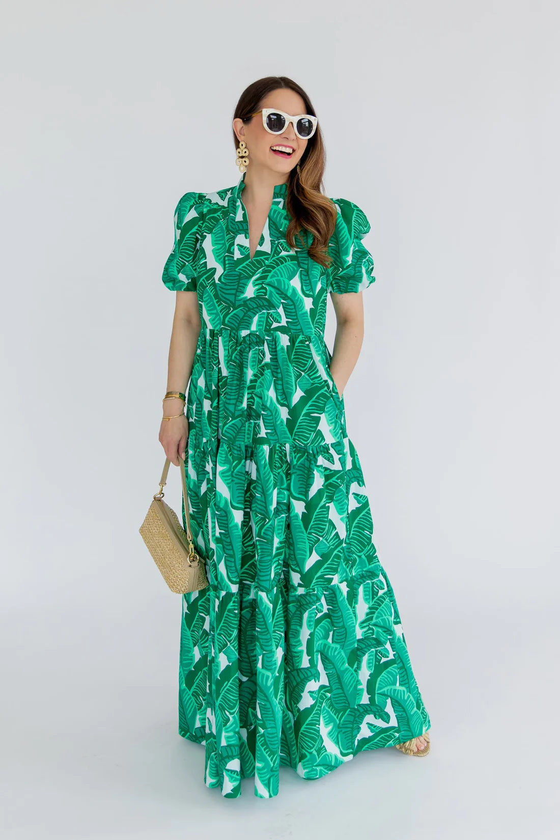 STS x Style Charade Marie Maxi -Green Leaf