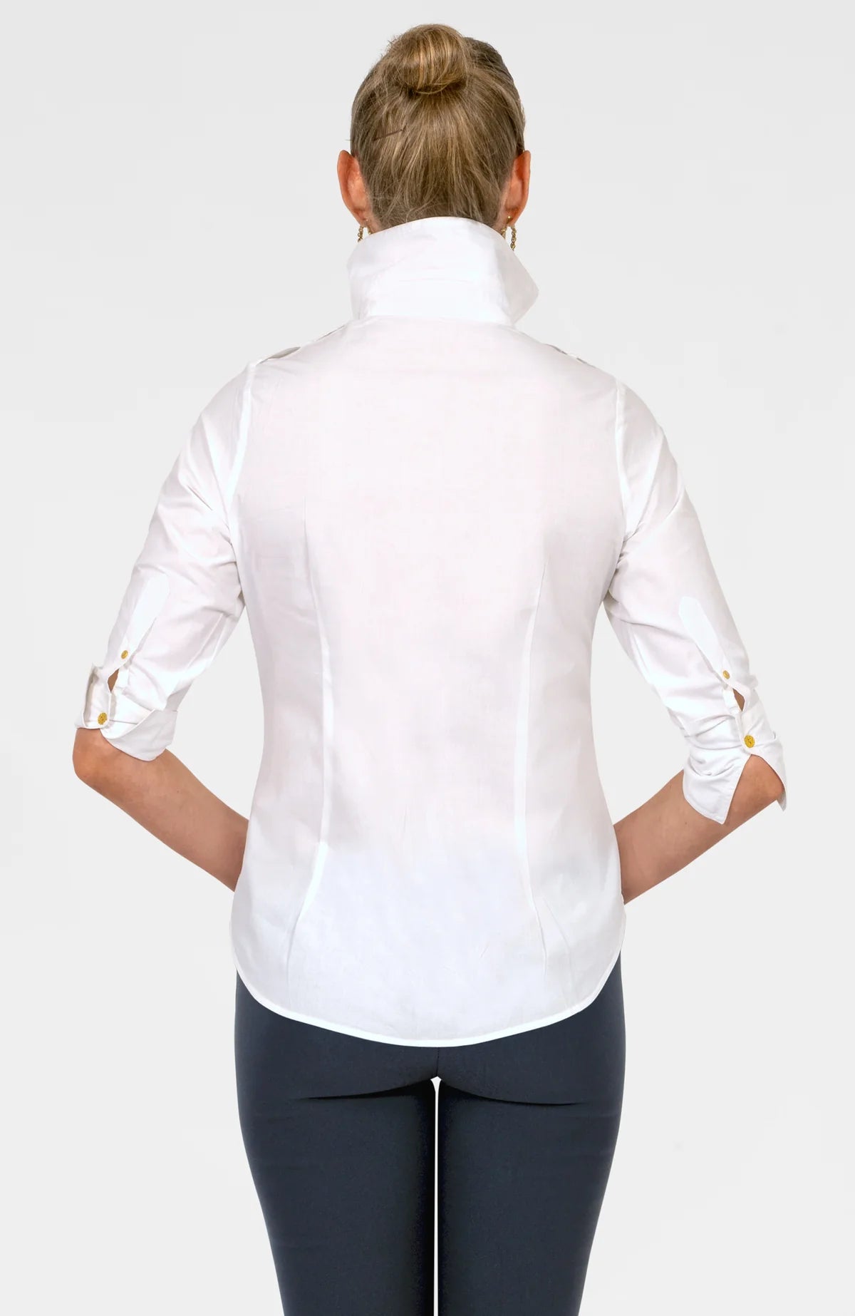 Safari Boyfriend Shirt - Solid White