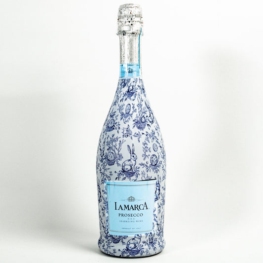 Beau Bottles Blue Easter Bunny Toile