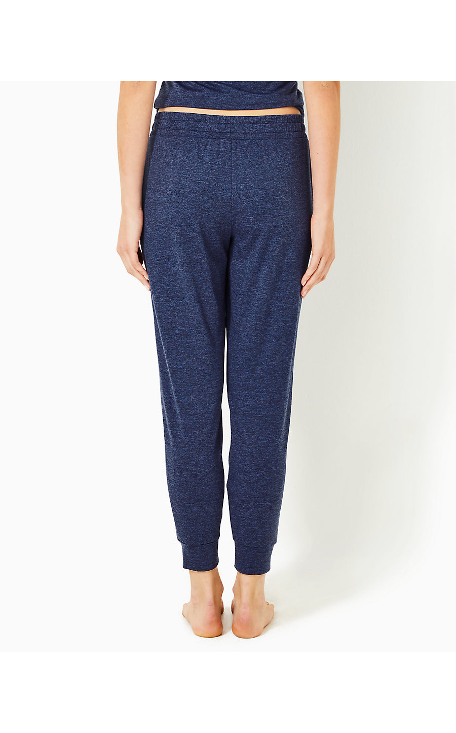 LILLABETH PANT - HEATHERED MED BLUE X NOIR