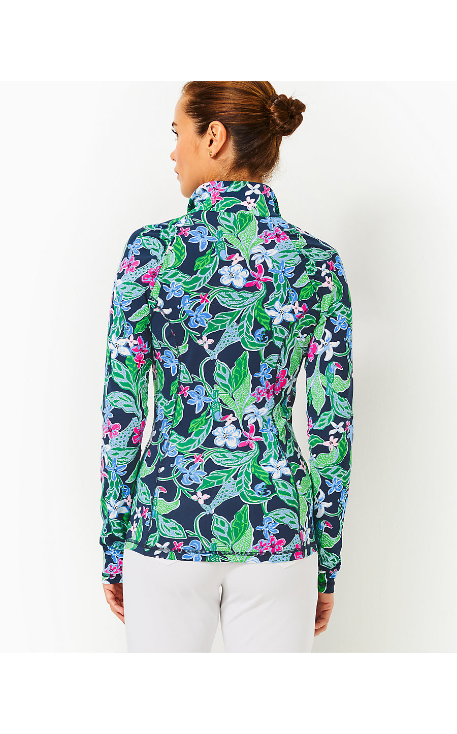 JUSTINE HALF ZIP UPF 50+ - MULTI - UNTAMED