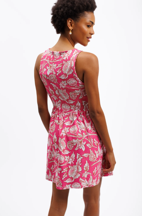 Madeline Dress - Tuileries Bloom Pink