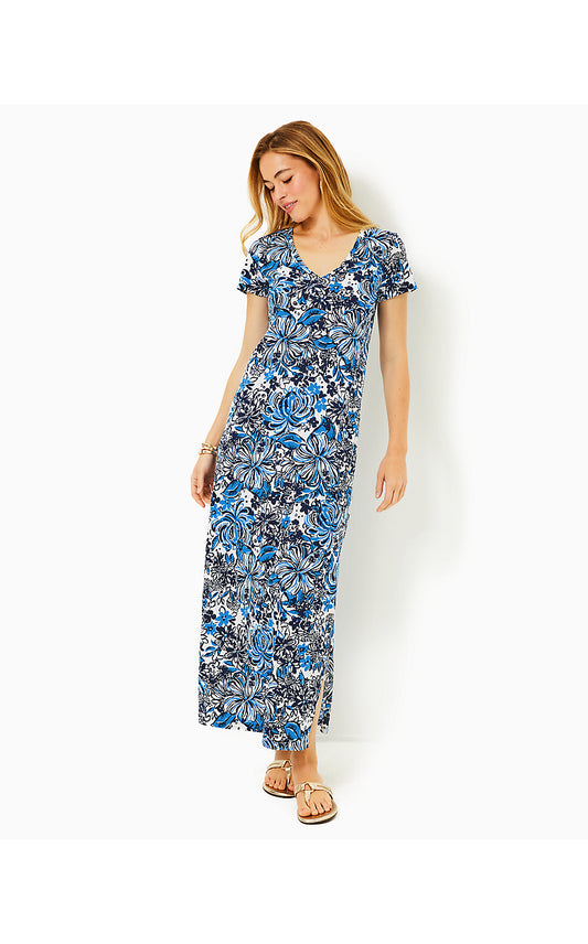 ETTA MAXI DRESS - LOW TIDE NAVY - PANDARAMA