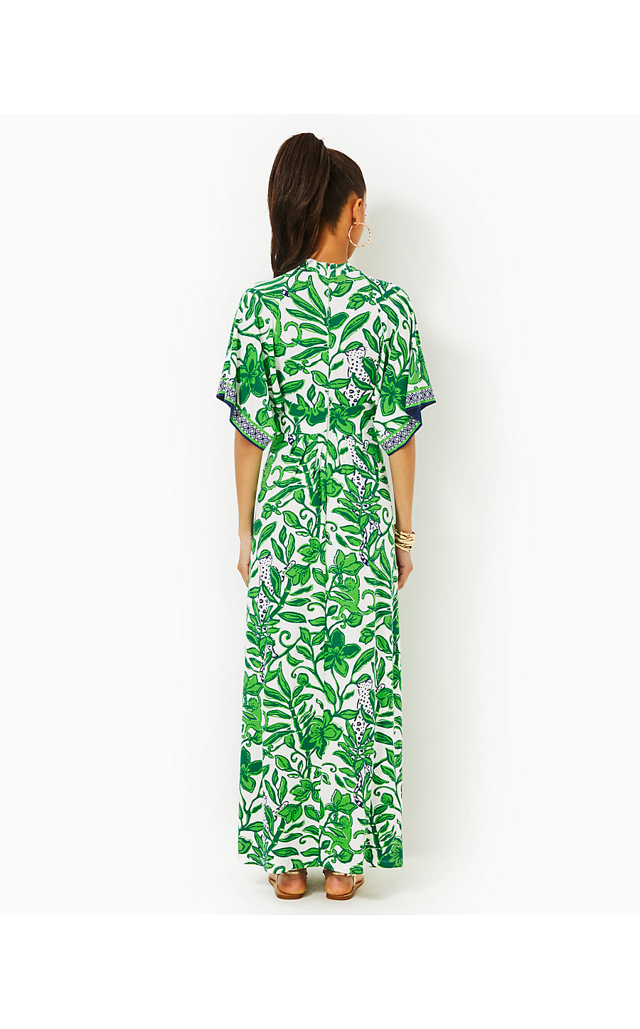 WISTERIA ELBOW SLEEVE V - N - FIDDLE LEAF GREEN - ESCAPE PLAN ENGINEERED KNIT DRESS