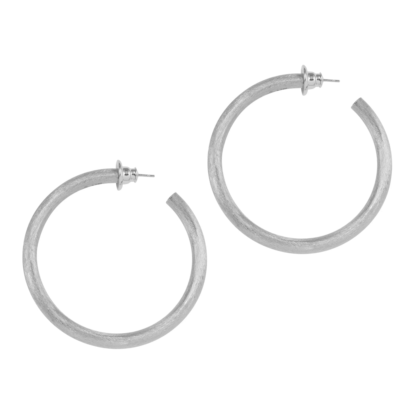 Betty Carre - ST. MORITZ HOOP EARRINGS: Silver