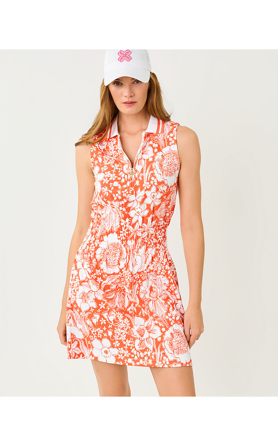 LOVE ACTIVE SLEEVELESS DR - SUNSET ORANGE - BUDDING ROMANCE