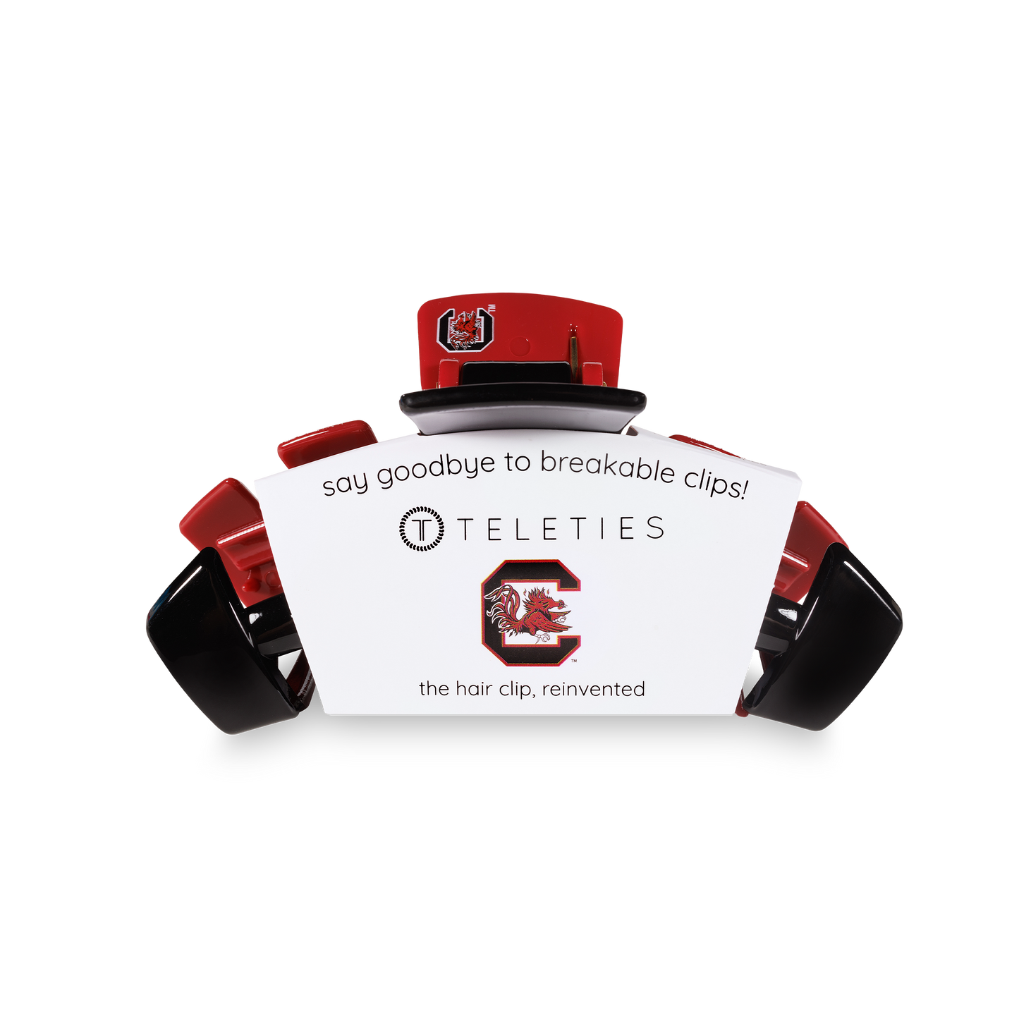 TELETIES - Classic College Hair Clip | Medium | Univ. of South Carolina