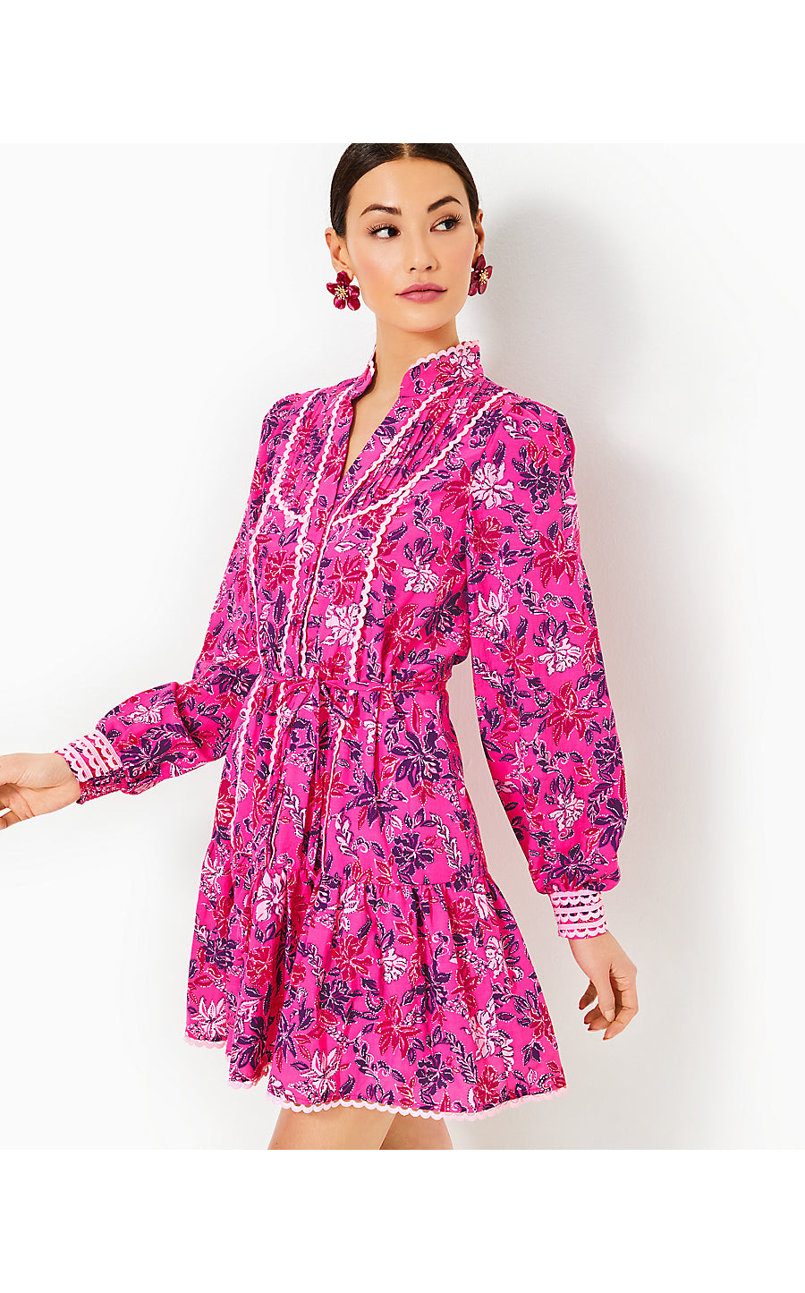 ARLETTA DRESS - PASSION FRUIT PINK - GIRAFFIC PARK