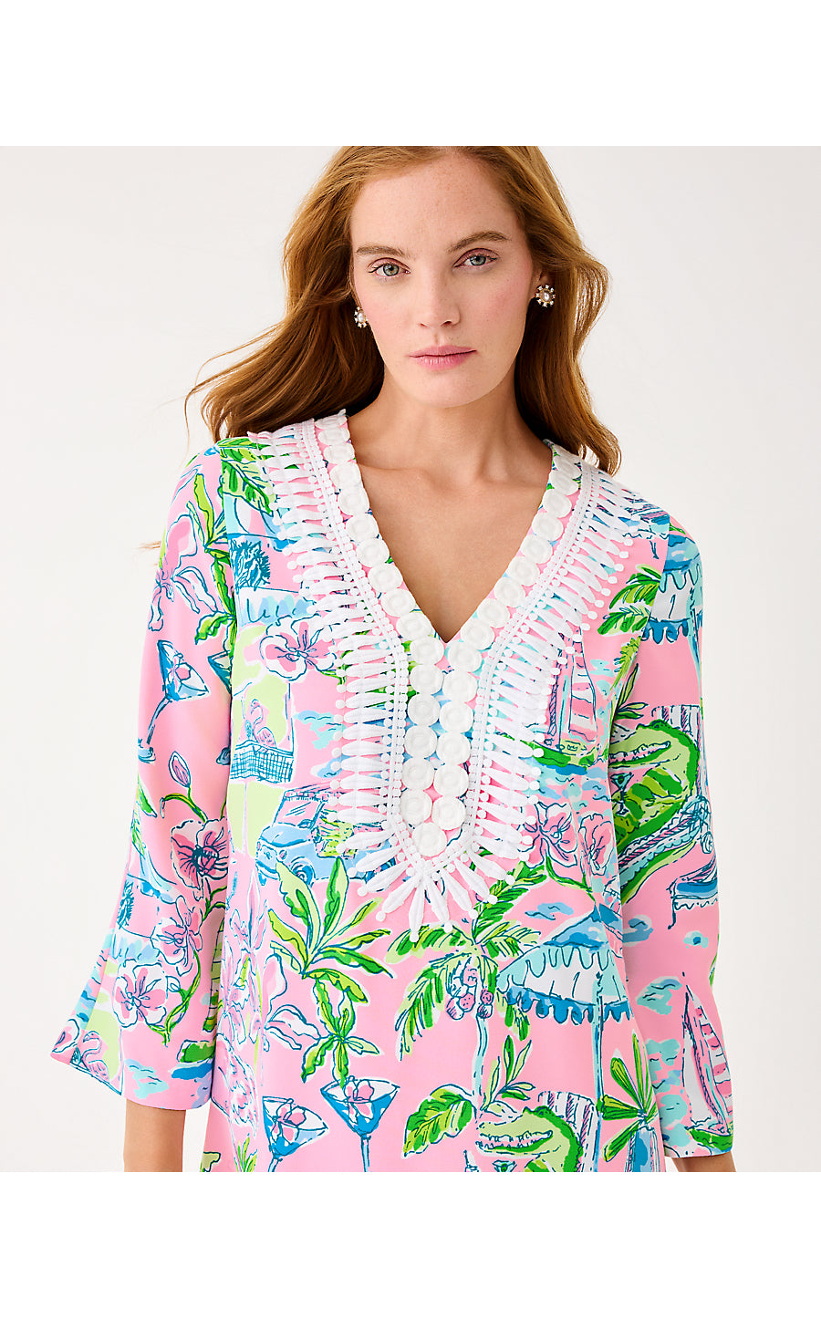 OCLEPPO MAXI CAFTAN - CONCH SHELL PINK - OVERSIZED SUNNY DEE
