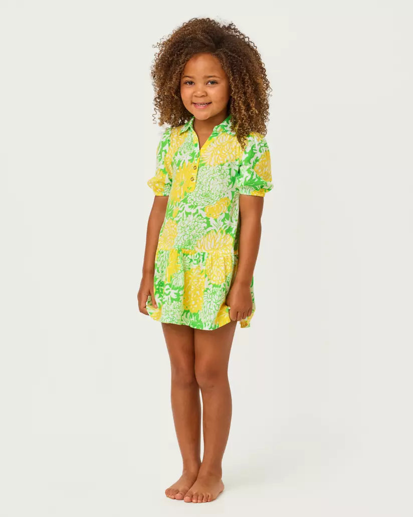 MINI BINGLEY DRESS-CROCODILE GREEN-MUMBO JUMBO-