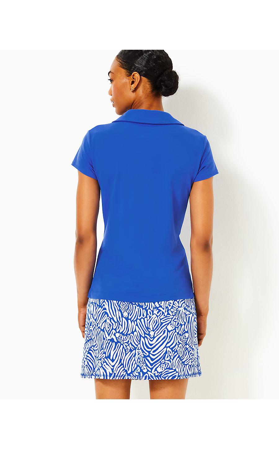 FRIDA SCALLOP POLO UPF 50 - MARTINIQUE BLUE