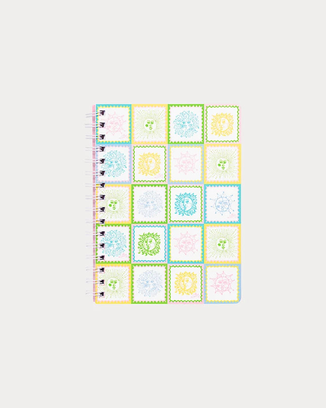 Shopee Notebook Sunset Mini Notebook - Multi Sun Tiles – Pink Bee GVL