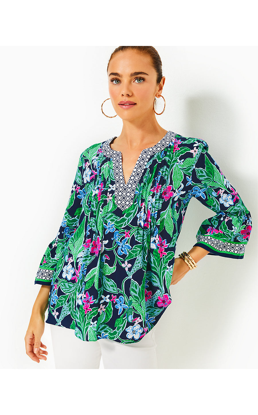 ELLALYNN TUNIC - MULTI - UNTAMED ENGINEERED TUNIC