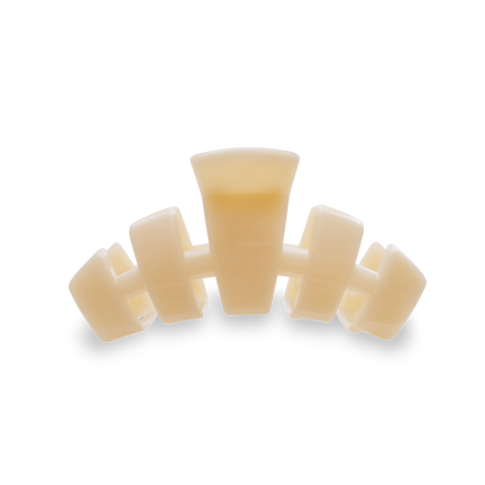 TELETIES - Classic Hair Clip | Medium | Almond Beige