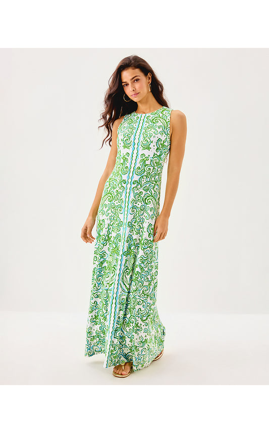 ELLISON MAXI DRESS - RESORT WHITE - SOL MATES ENGINEERED KNIT DRESS