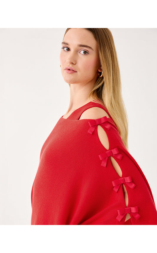 HARP WRAP W/ BOWS-CRANBERRY RED--1 SZ