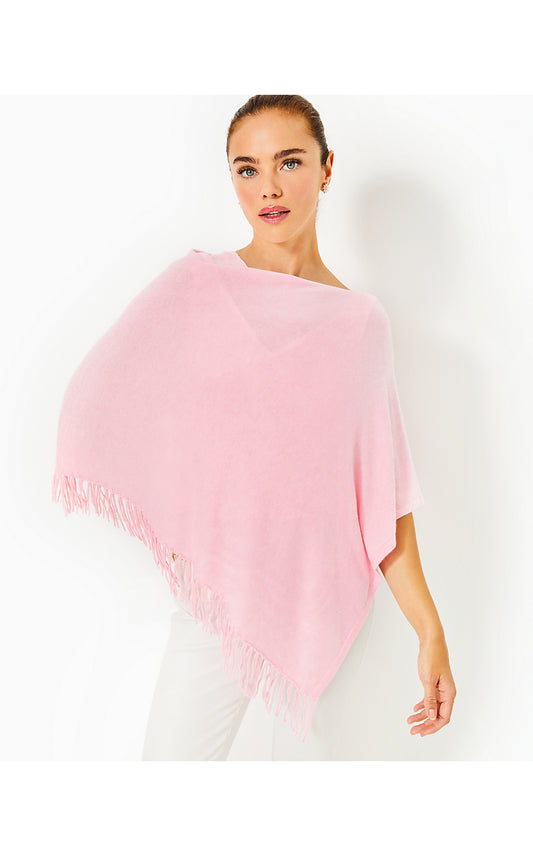 GATO PONCHO - HEATHERED CONCH SHELL PINK