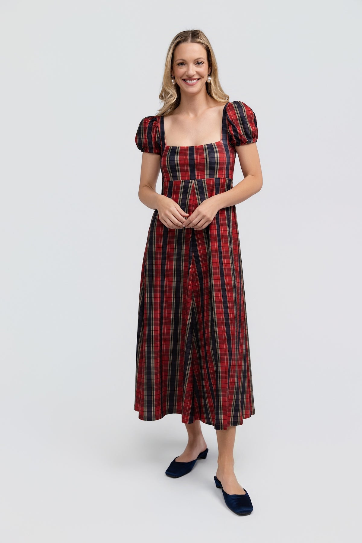 Rosalie Dress - Hearth Plaid