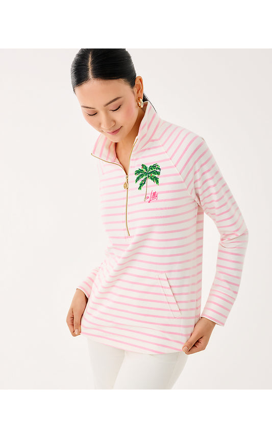 SKIPPER POPOVER - MULTI - HOLIDAY PALM EMBELLISHMENT
