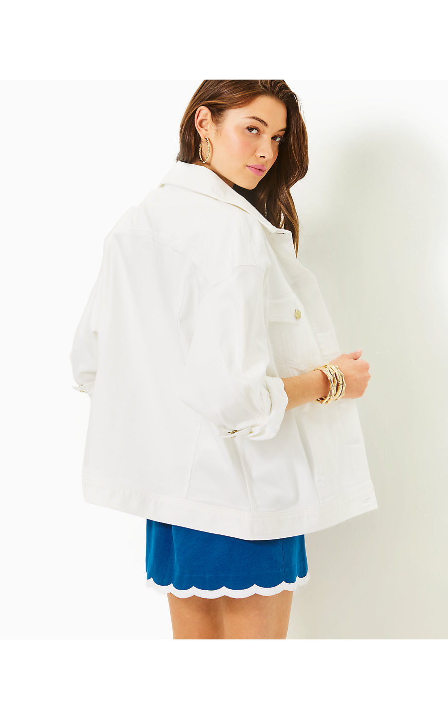 BRIXLEY DENIM JACKET-RESORT WHITE