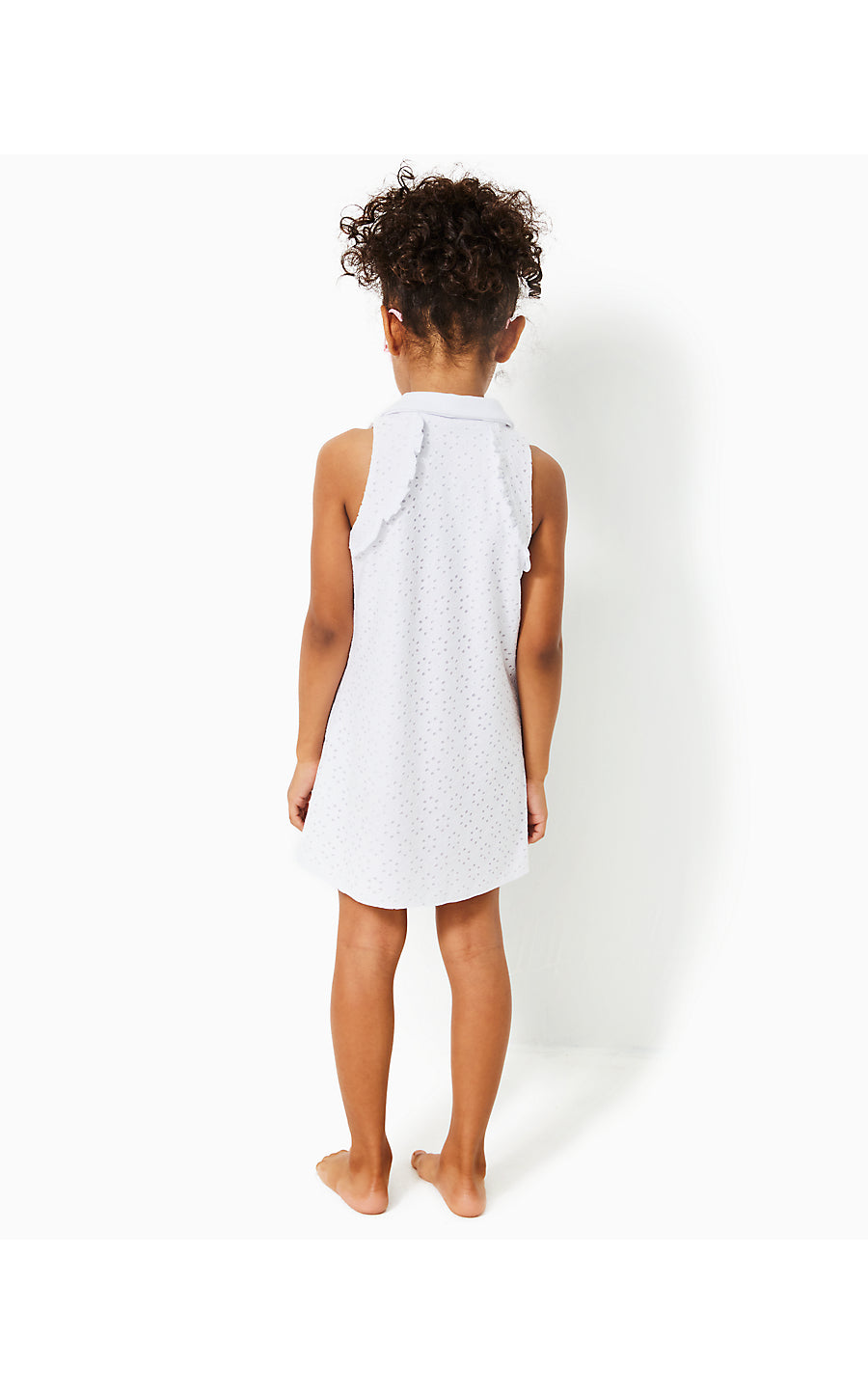 MINI MARTINA POLO DRESS - RESORT WHITE - MATCH POINT EYELET