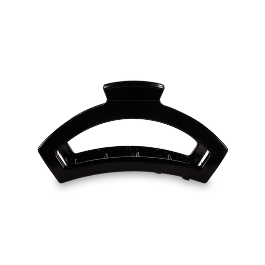 TELETIES - Open Hair Clip | Med. | Jet Black