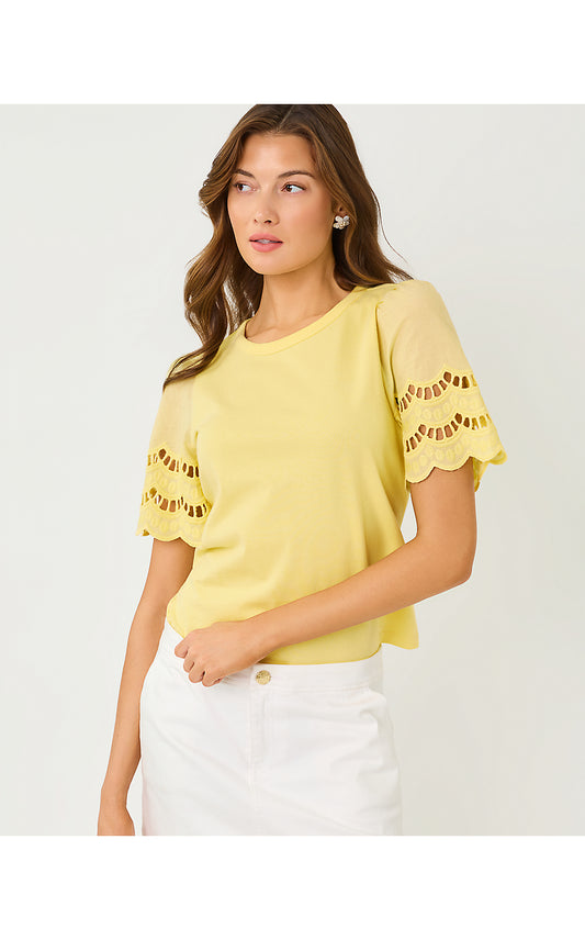 SEBENE KNIT TOP - FINCH YELLOW
