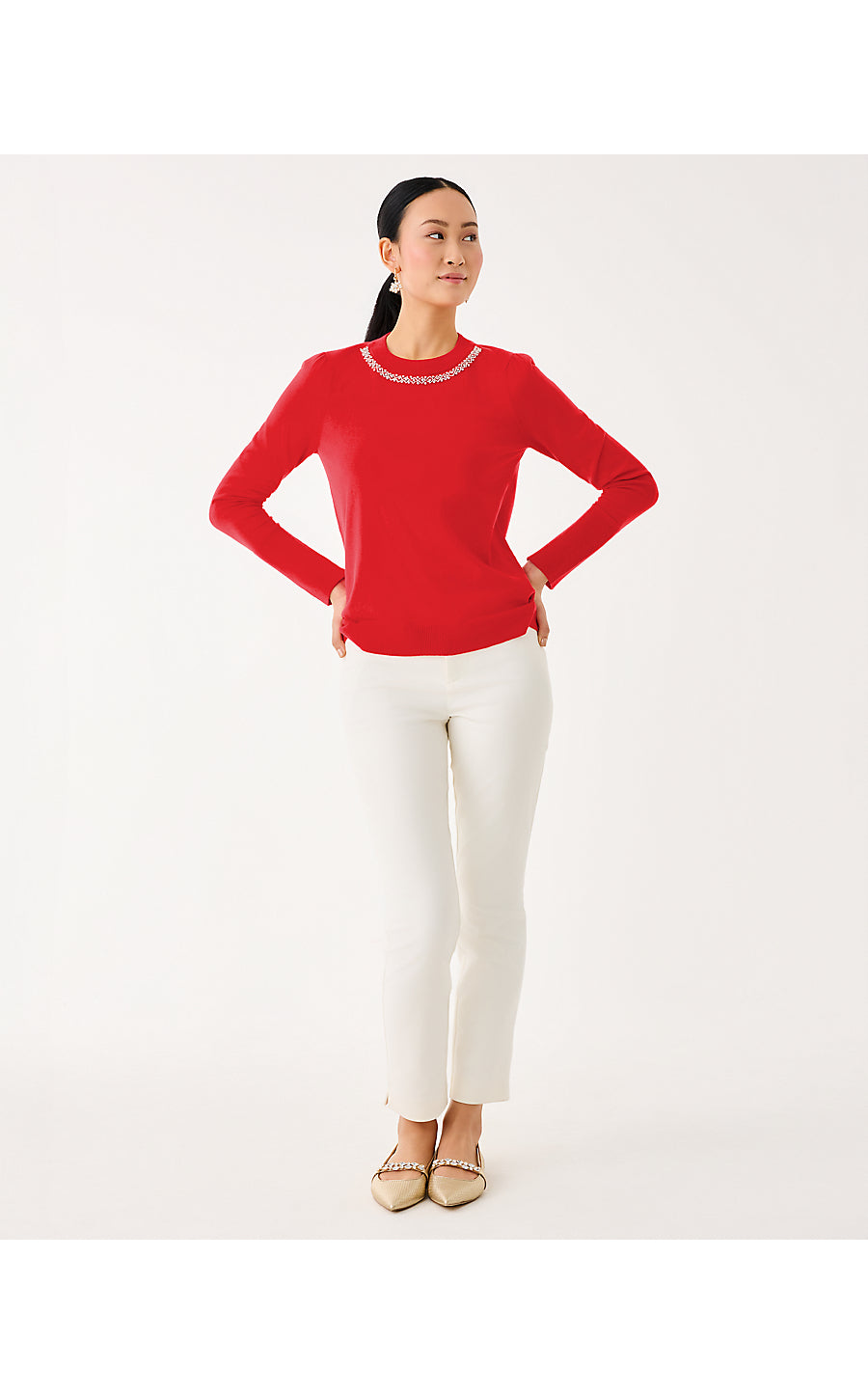 MORGEN SWEATER - CRANBERRY RED