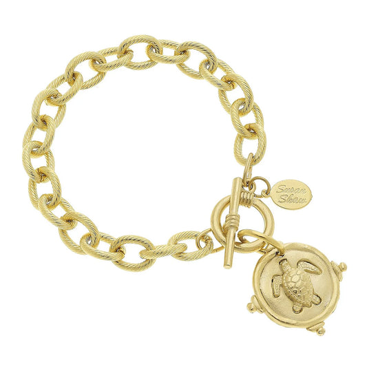 Susan Shaw - Gold Turtle Bracelet