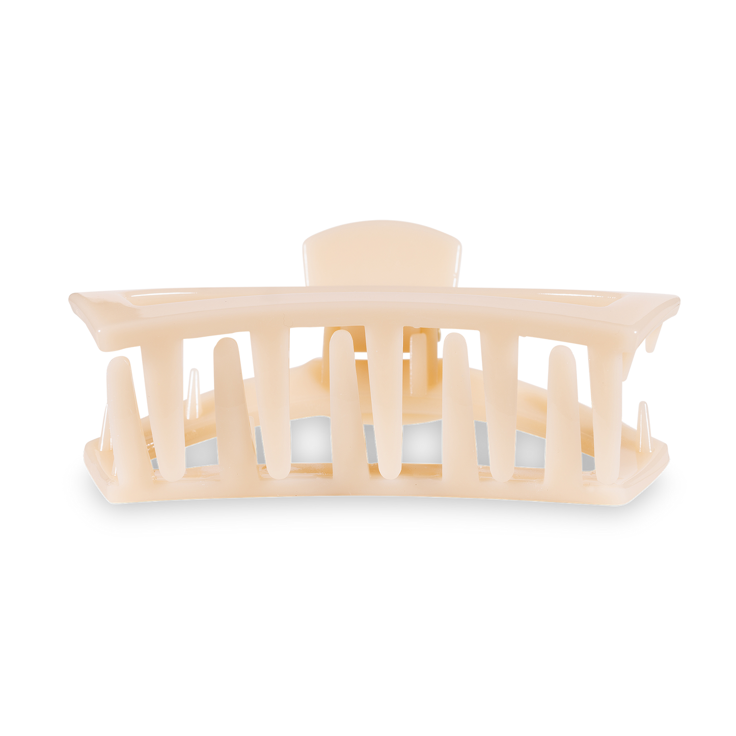 TELETIES - Open Hair Clip | Small | Almond Beige