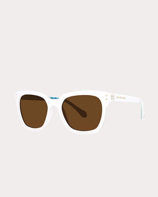 Sunset Cove Sunglasses - Resort White