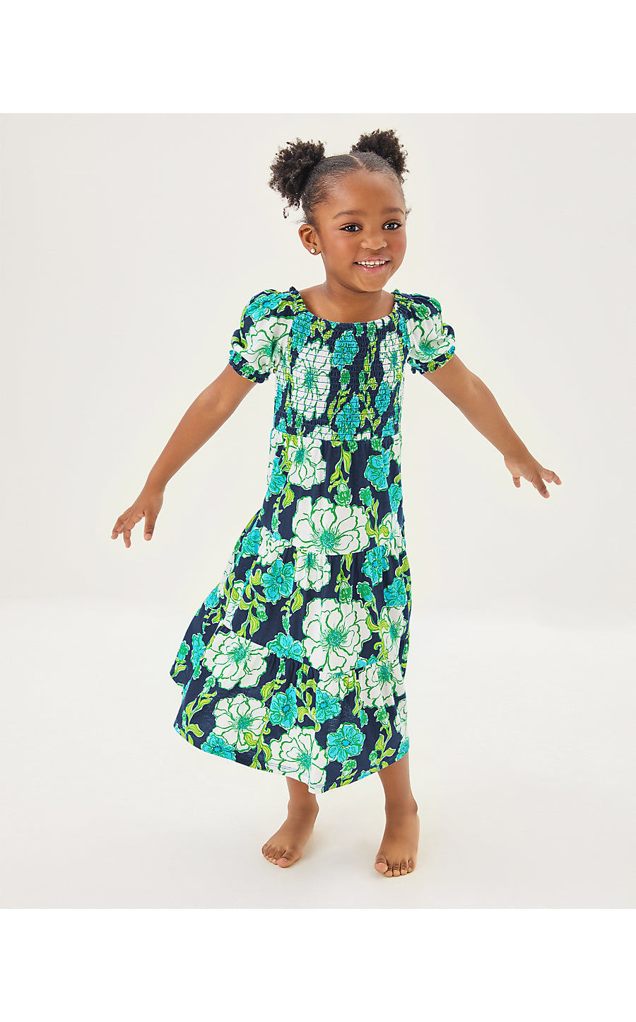 MINI JILLY SLEEVED MIDI D - LOW TIDE NAVY - GO BIG