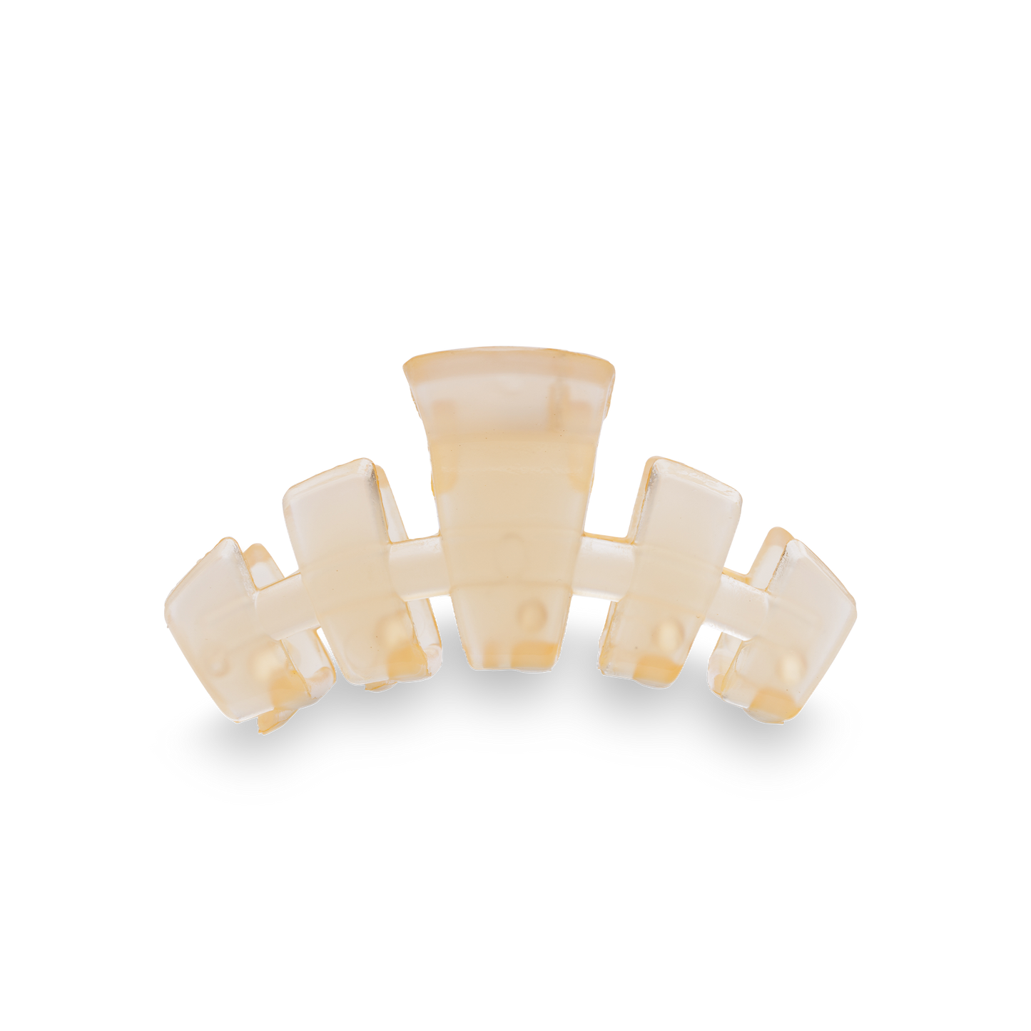 TELETIES - Classic Hair Clip | Tiny | Almond Beige