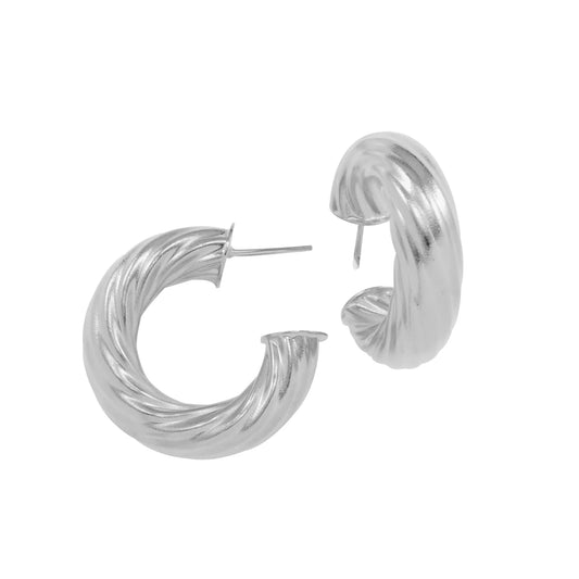 PAOLA TWIST EARRING - SILVER