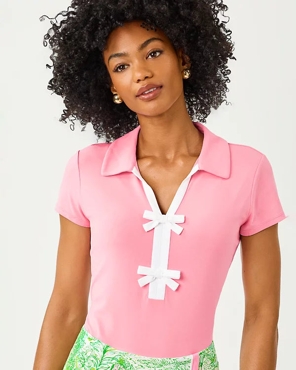 FRIDA BOW POLO UPF 50+ - CONCH SHELL PINK