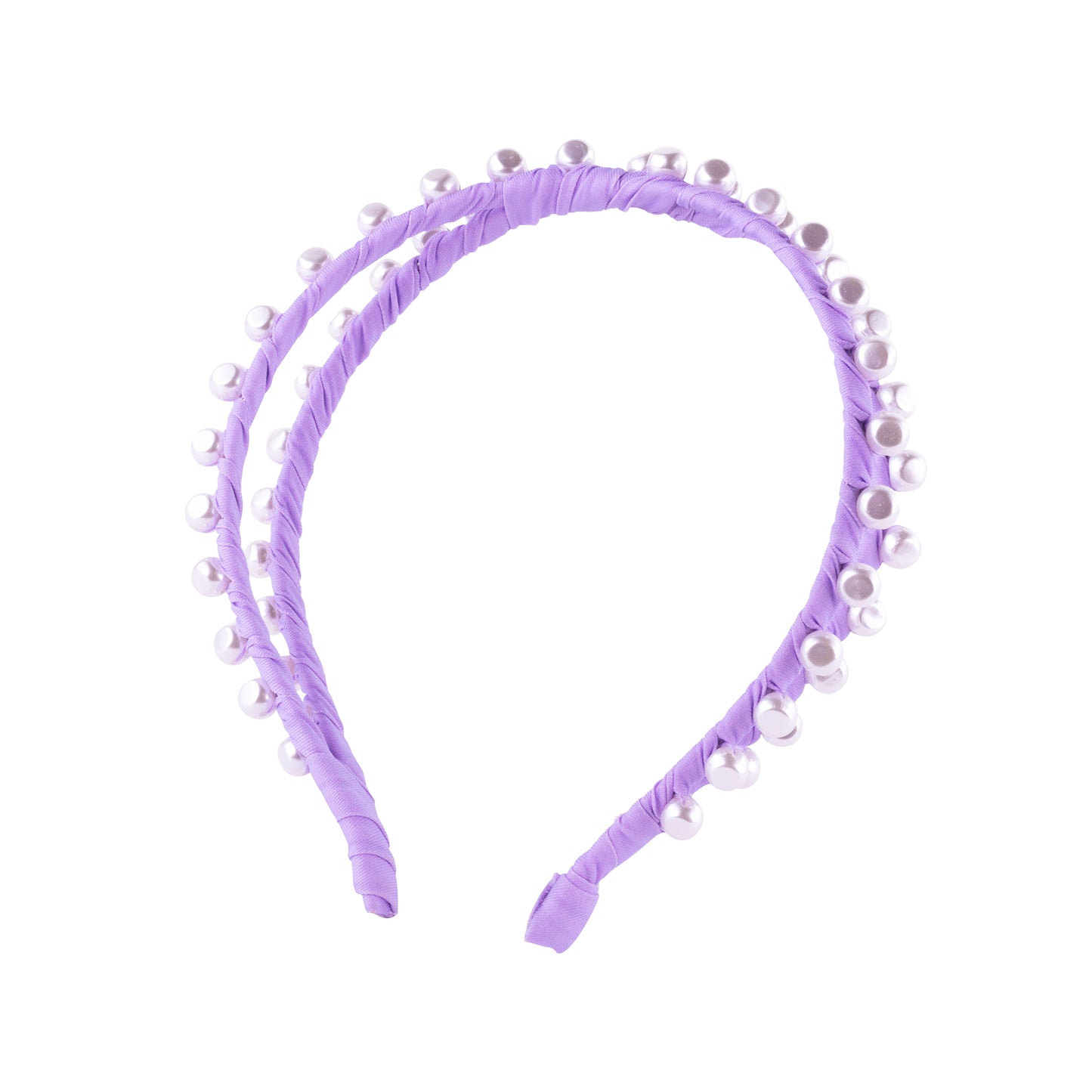 Cross Layered Headband, Lilac Opal