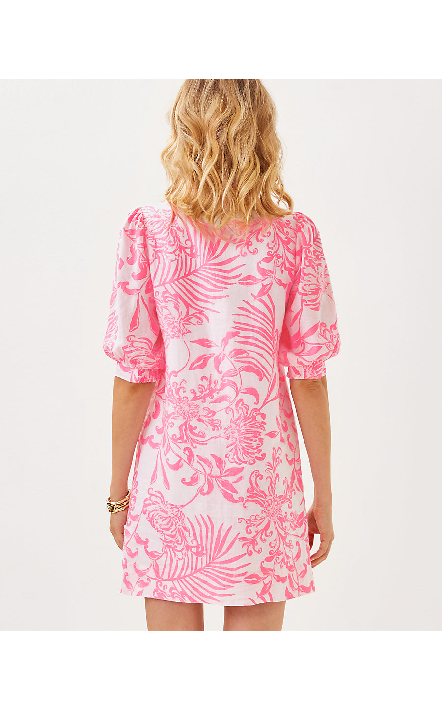 MIALEIGH LINEN DRESS - ROUSSEAU PINK - GLISTEN IN THE SUN