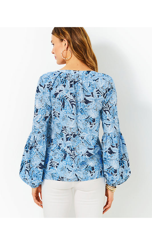 SULLIVAN TOP - BONAIRE BLUE - COASTAL CONSTELLATION