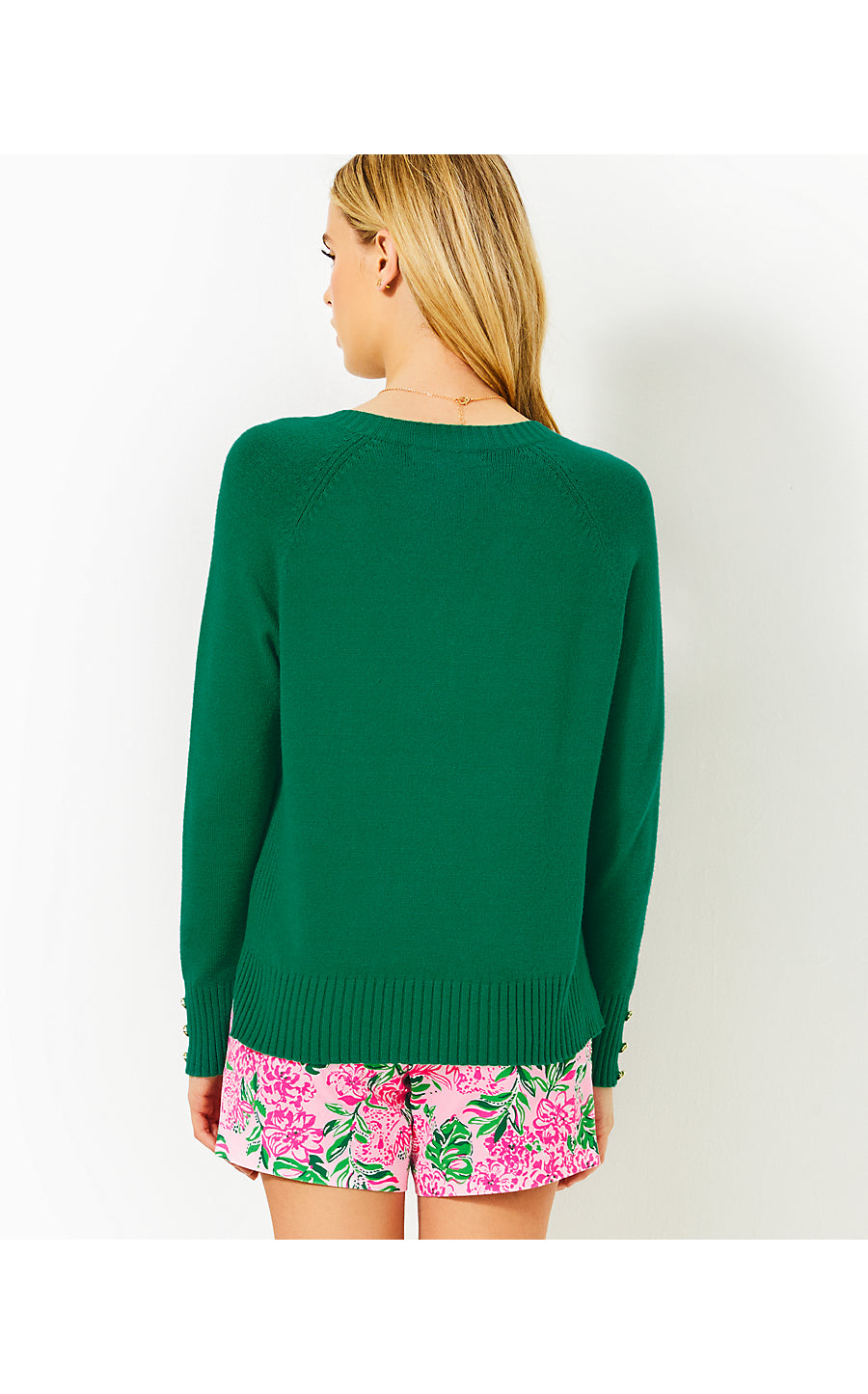 KAYCEE SWEATER - FIDDLE LEAF GREEN