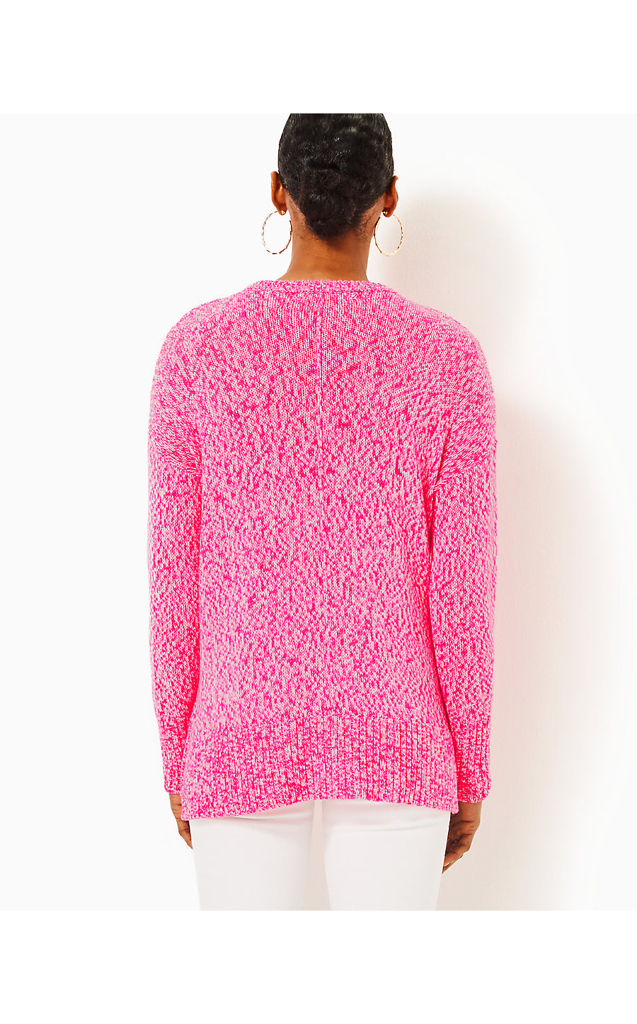 BEDFORD SWEATER - PASSION FRUIT PINK MARL