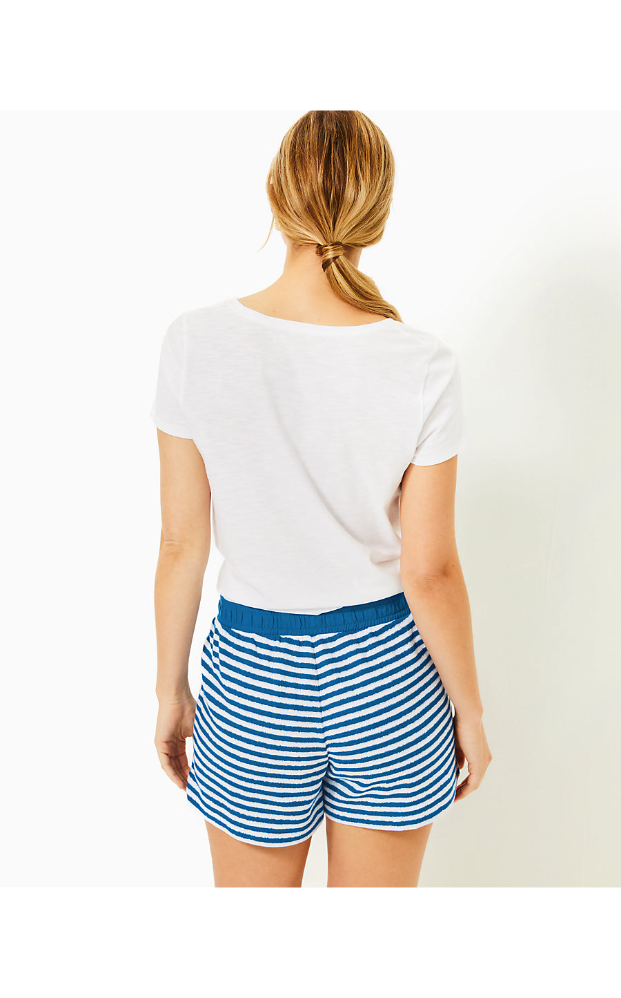 PEPPI HIGH RISE SHORT - BARTON BLUE ST. TROPEZ STRIPE