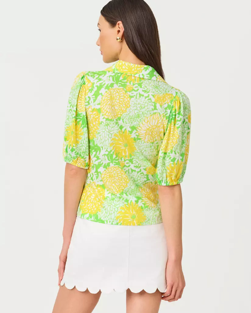 BINGLEY KNIT TOP-CROCODILE GREEN-MUMBO JUMBO-