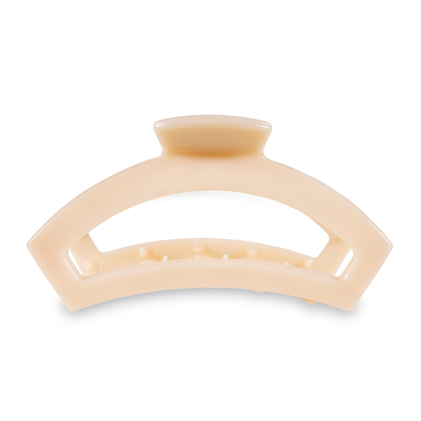TELETIES - Open Hair Clip | Large | Almond Beige