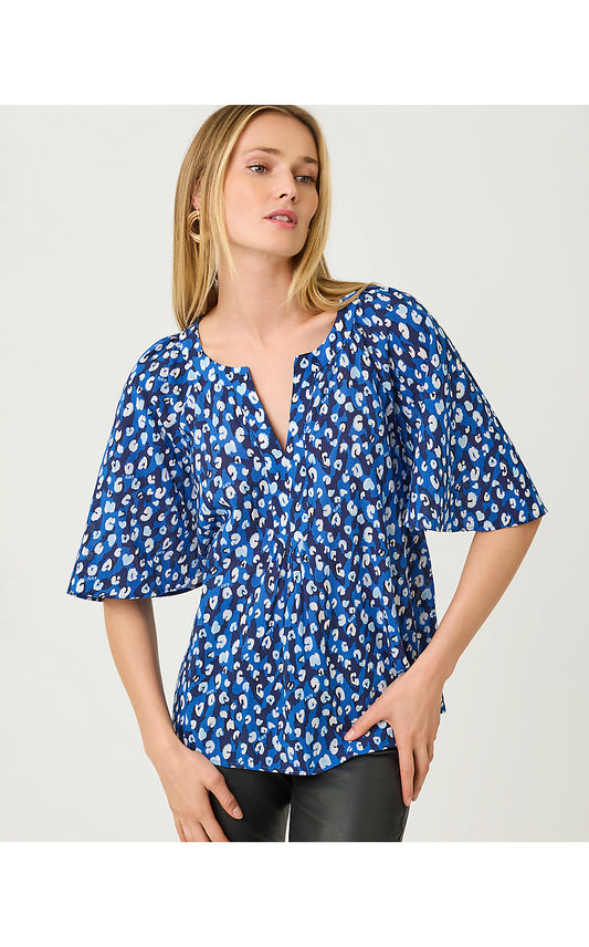 WILMER SHORT SLEEVE TOP - STARLIGHT NAVY - YOURE AN ANIMAL