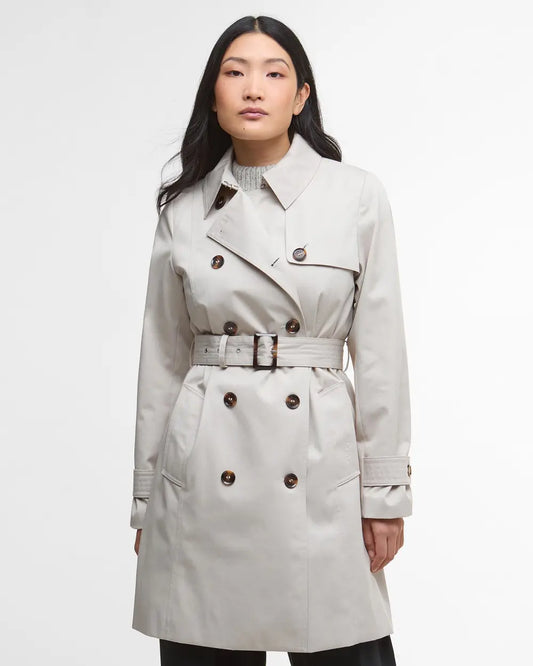 SHORT GRETA SHOWERPROOF TRENCH COAT