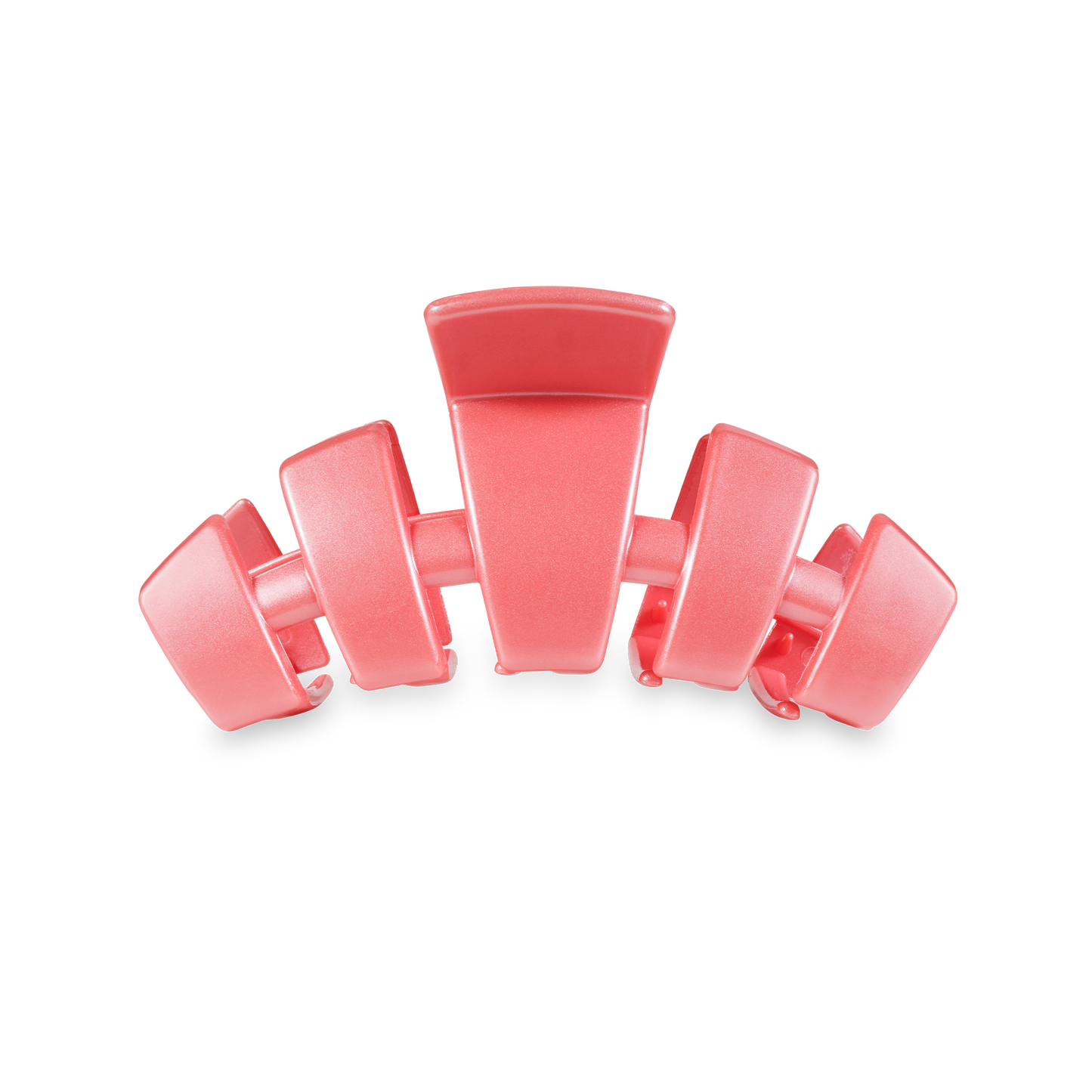 TELETIES - Classic Hair Clip | Medium | Calming Coral