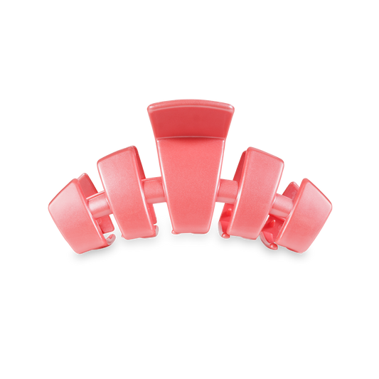 TELETIES - Classic Hair Clip | Medium | Calming Coral