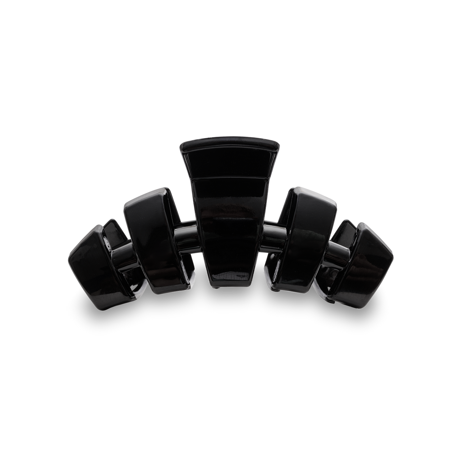 TELETIES - Classic Hair Clip | Med. | Jet Black